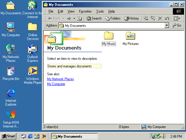 Windows ME Windows Explorer (2000)